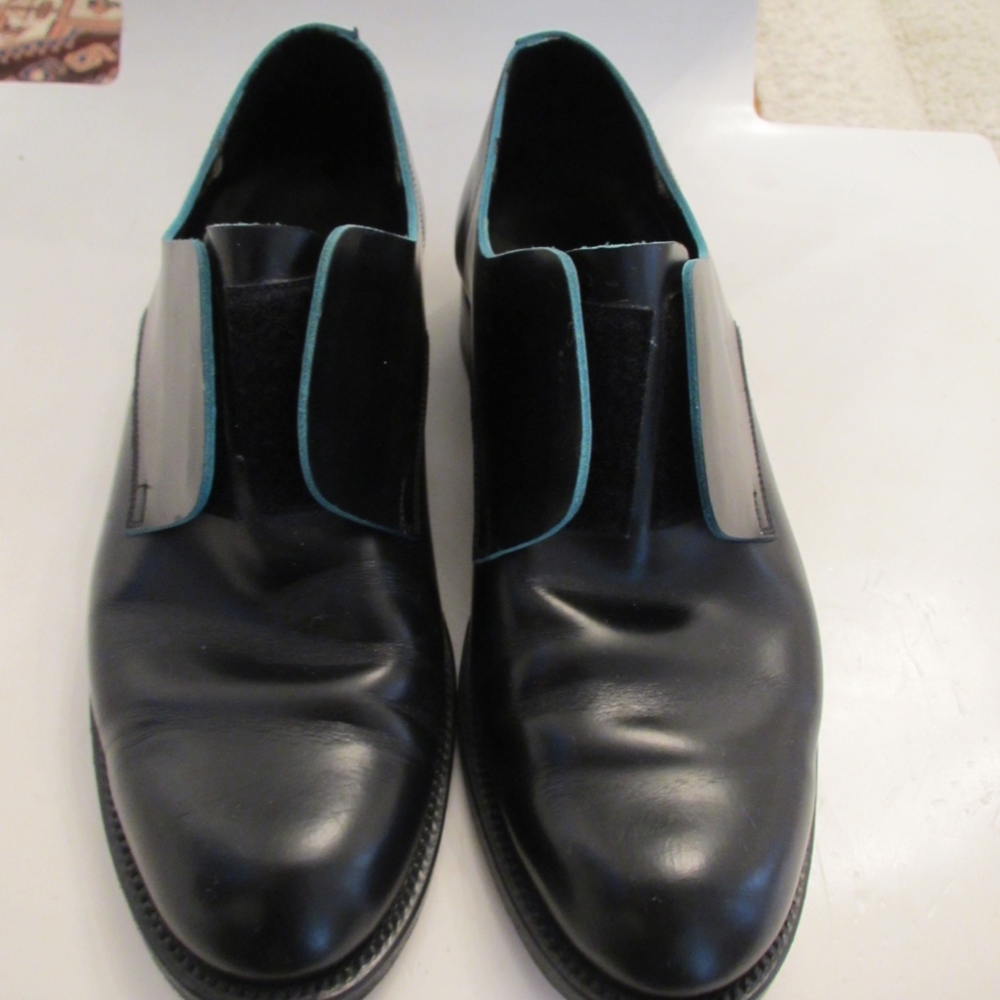 Jil Sander No-Lace Brogue, Oxford Flats Black 5.5